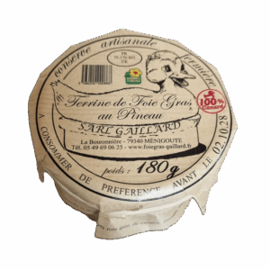 Terrine de foie gras au pineau 180g