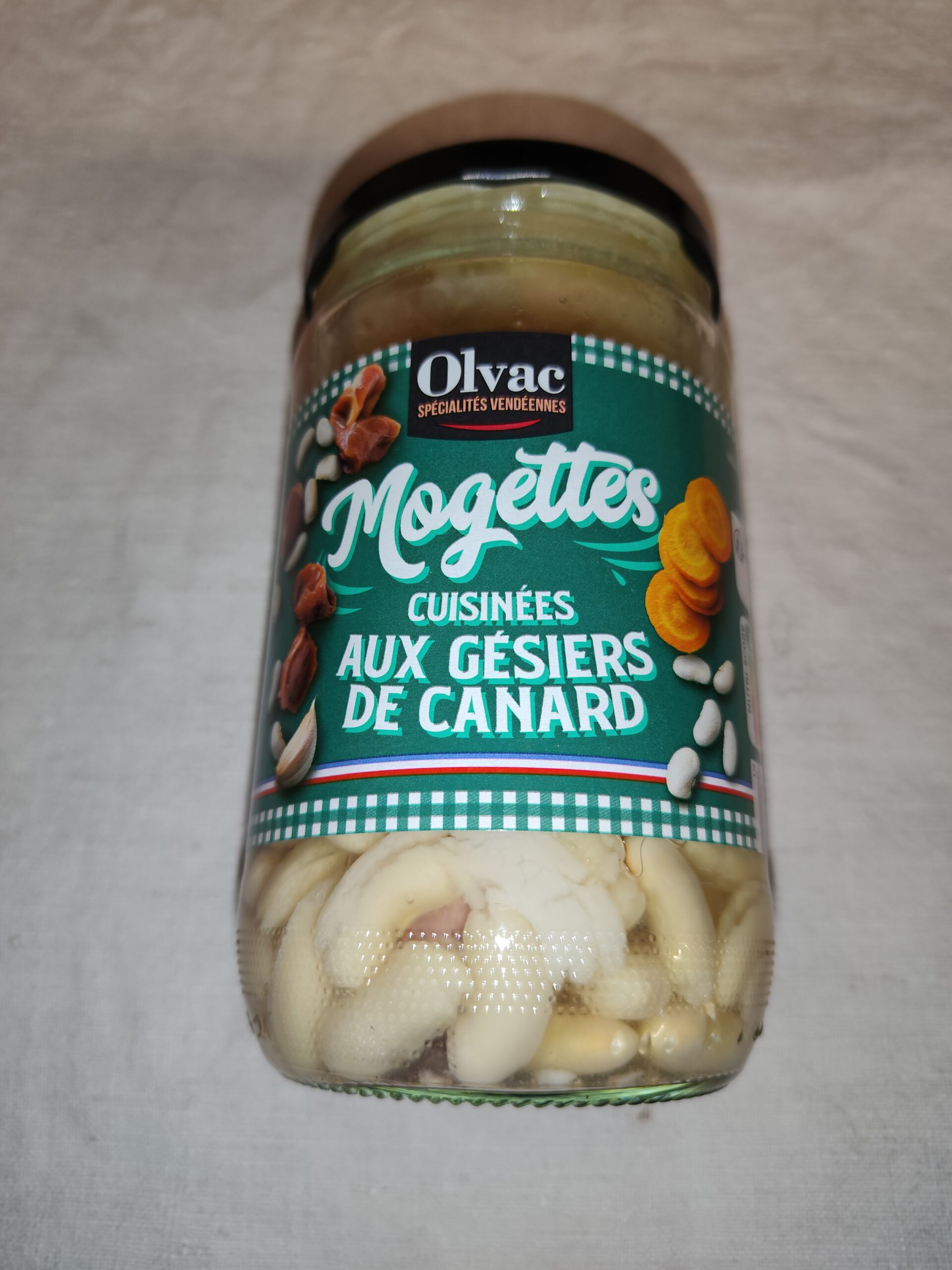 Mogettes cuisinées aux Gésiers de Canard 680g